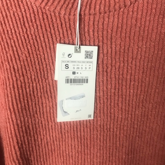 Zara Knit Short Sleeve Sweater NWT - Picture 4 of 4